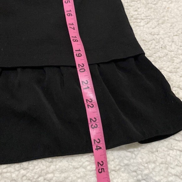 J Crew Womens Top Black Peplum Ruffle Sleeveless XS Cotton Blend Woven Career - Picture 11 of 13